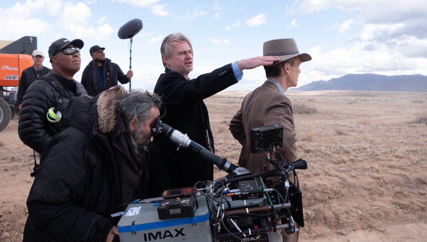 Christopher Nolan shooting Oppenheimer on 70mm IMAX Cameras