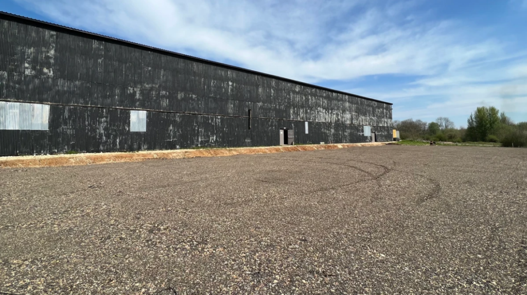 The hangar and hardstanding studio backlot